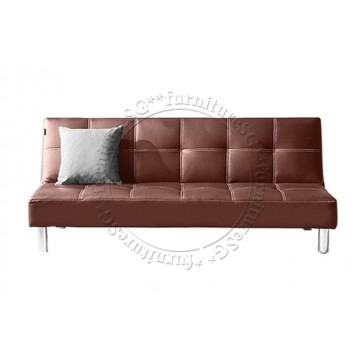 3-Seater Faux Leather Sofa Bed SFB1050 (Brown)